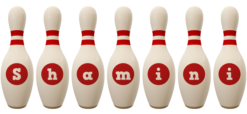 Shamini bowling-pin logo