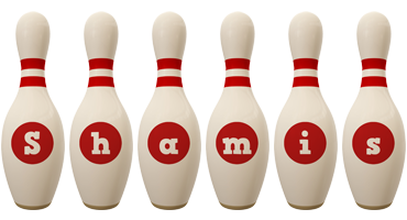 Shamis bowling-pin logo