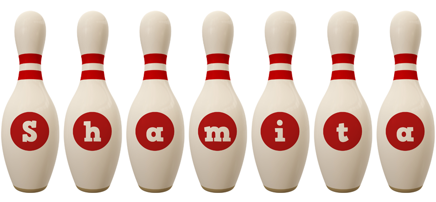 Shamita bowling-pin logo