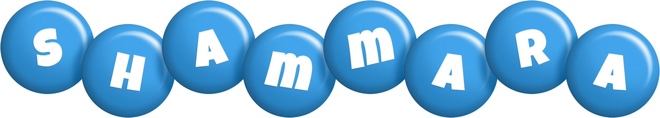 Shammara candy-blue logo