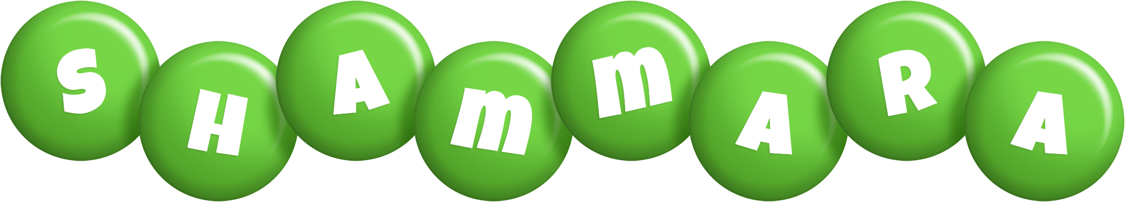 Shammara candy-green logo