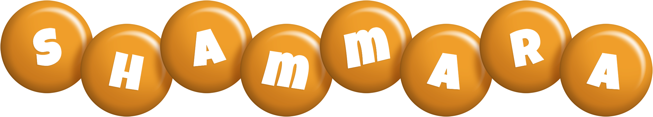 Shammara candy-orange logo