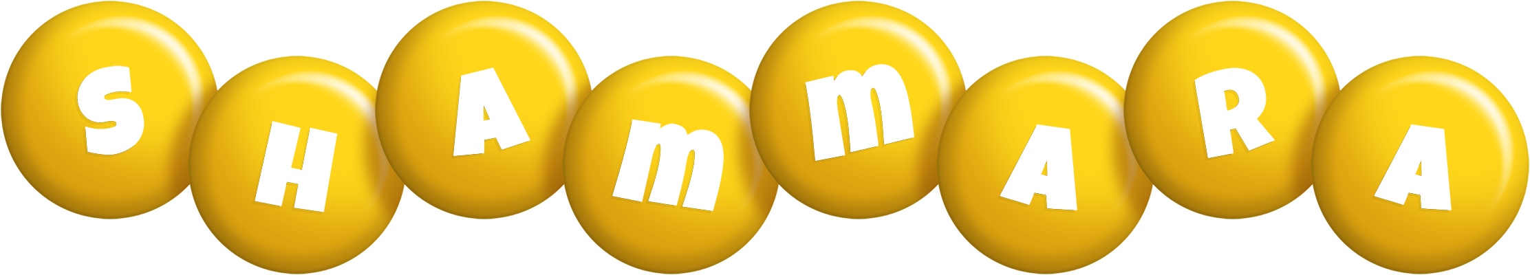 Shammara candy-yellow logo