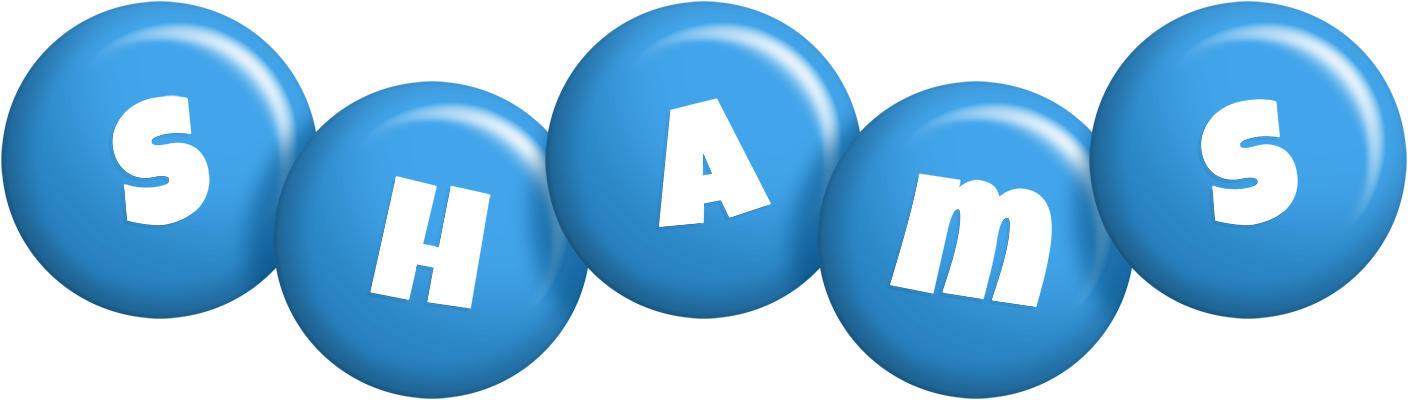 Shams candy-blue logo