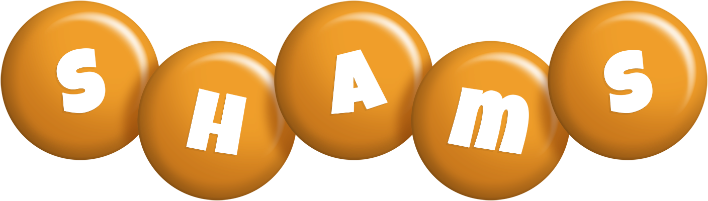 Shams candy-orange logo