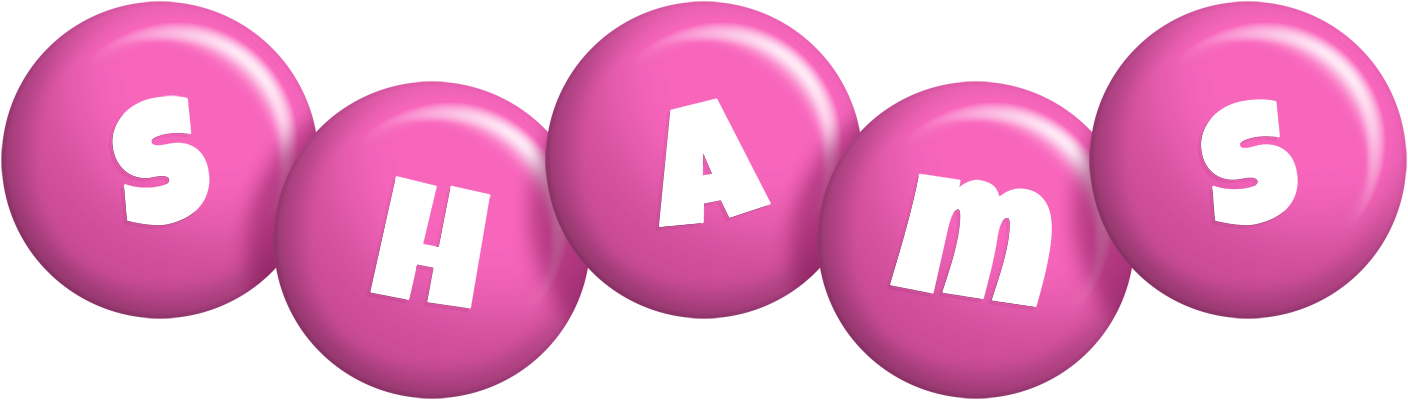 Shams candy-pink logo