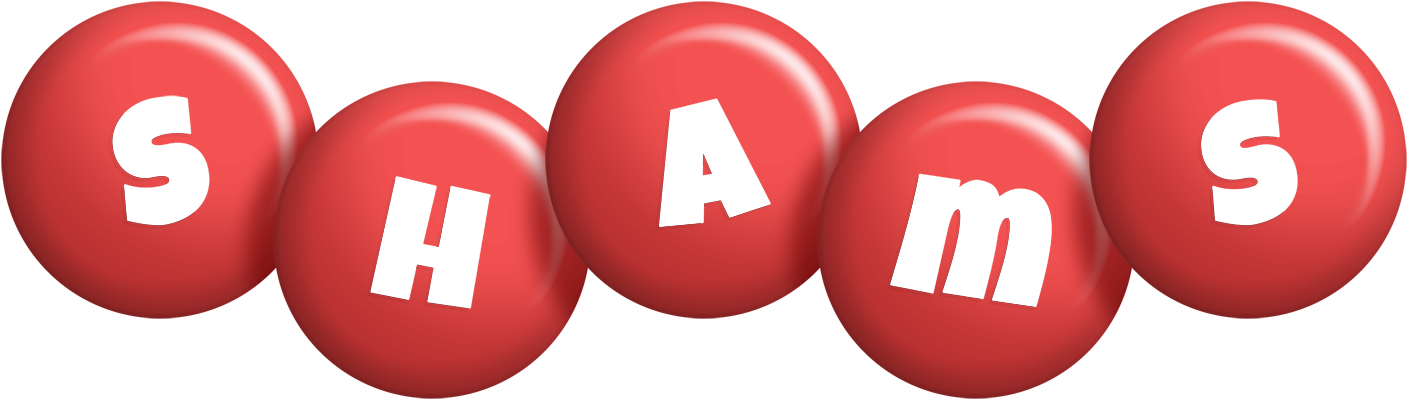 Shams candy-red logo