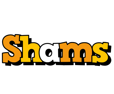 Shams cartoon logo