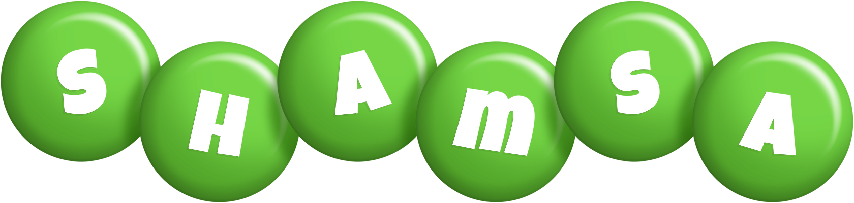 Shamsa candy-green logo