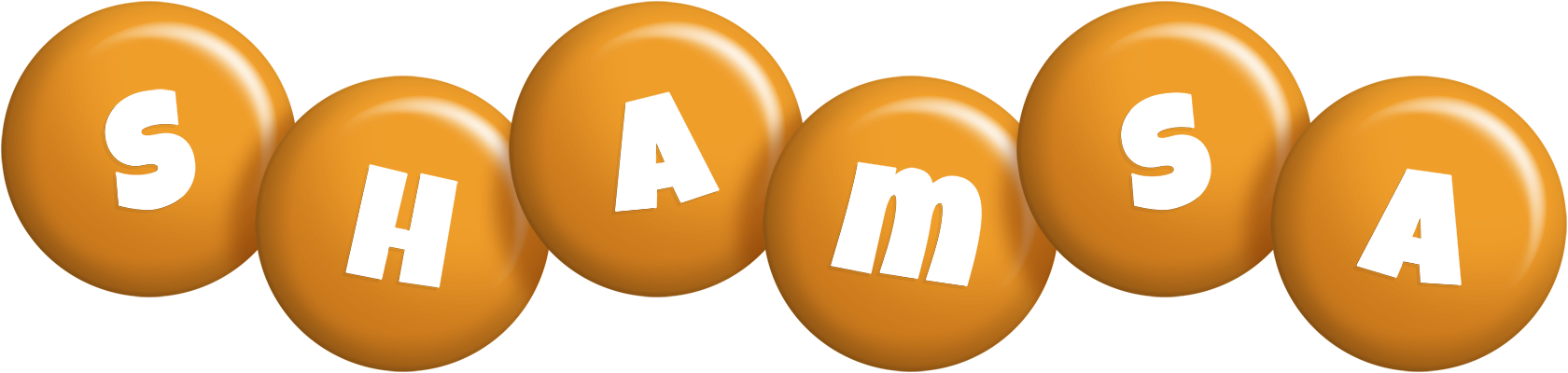 Shamsa candy-orange logo
