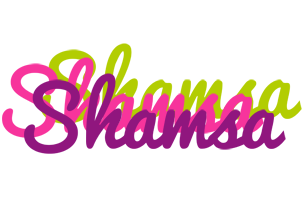 Shamsa flowers logo