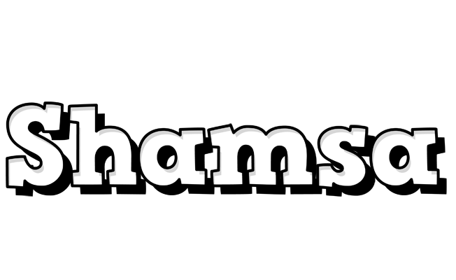 Shamsa snowing logo