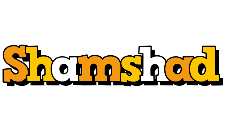 Shamshad cartoon logo