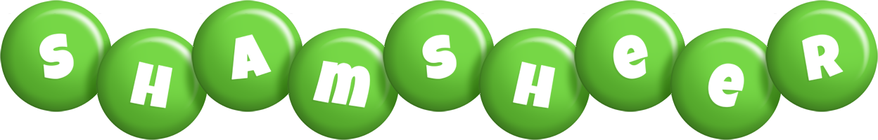 Shamsheer candy-green logo