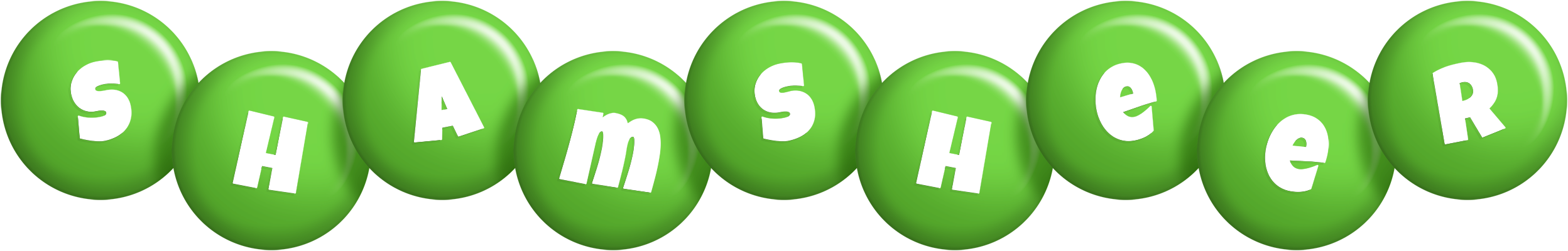 Shamsheer candy-green logo