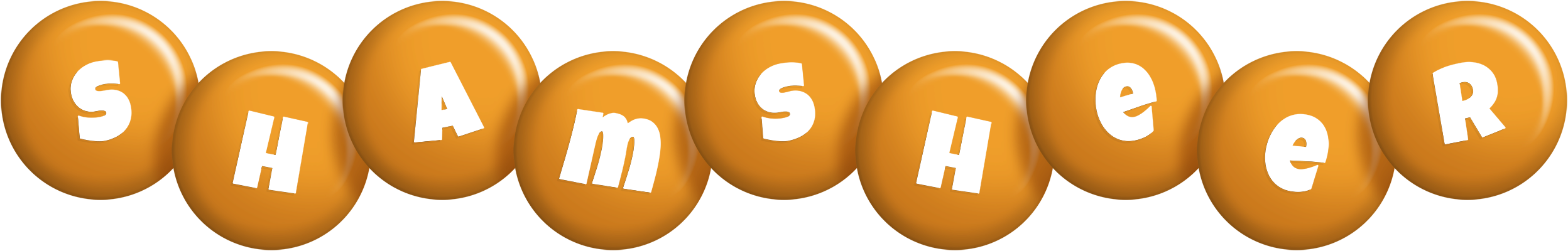 Shamsheer candy-orange logo