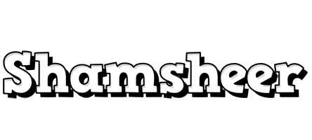 Shamsheer snowing logo