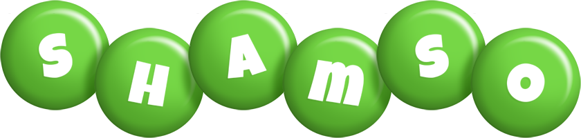 Shamso candy-green logo