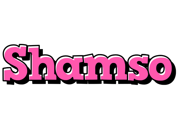 Shamso girlish logo