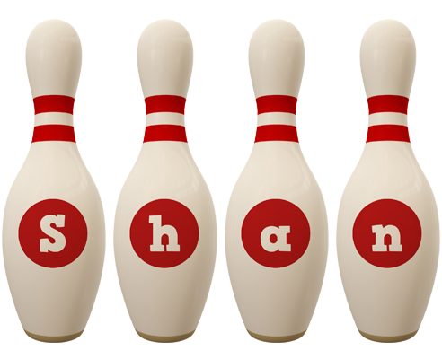 Shan bowling-pin logo