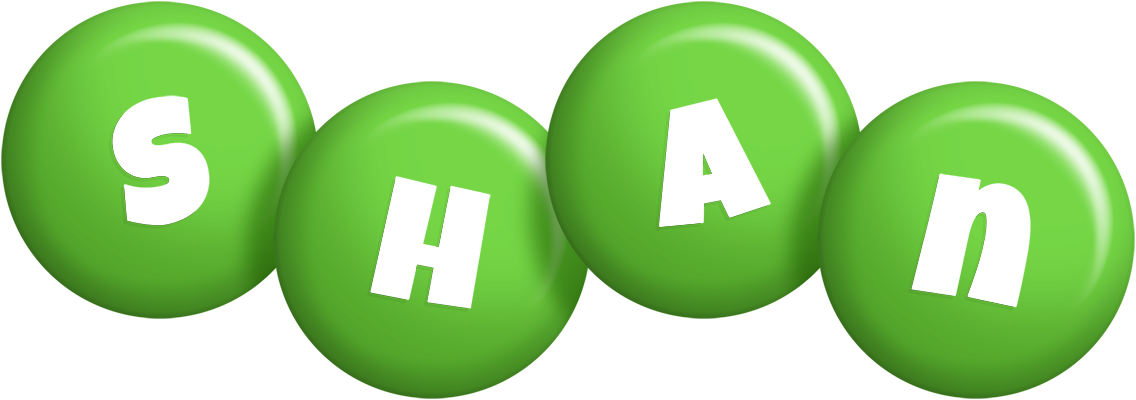Shan candy-green logo