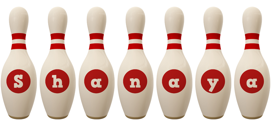 Shanaya bowling-pin logo