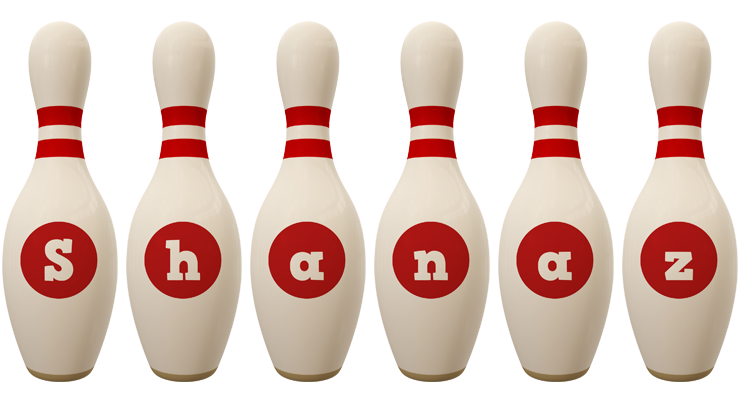 Shanaz bowling-pin logo
