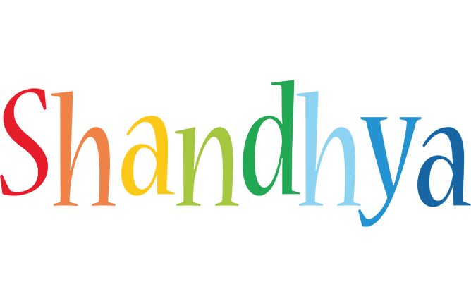 Shandhya birthday logo