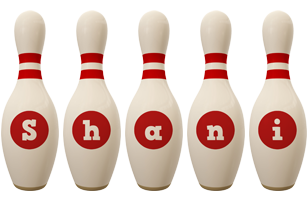 Shani bowling-pin logo