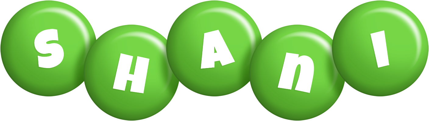 Shani candy-green logo