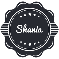 Shania badge logo