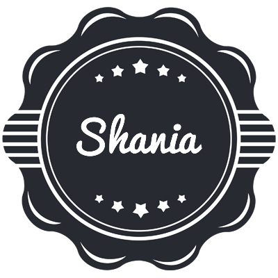 Shania badge logo