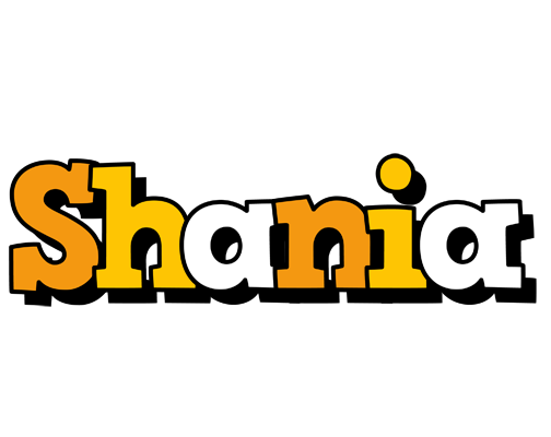 Shania cartoon logo