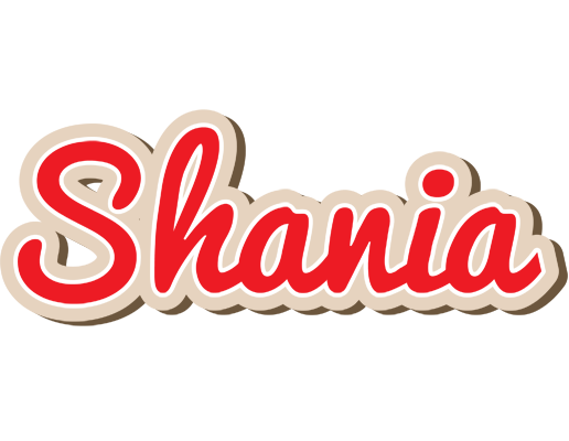Shania chocolate logo