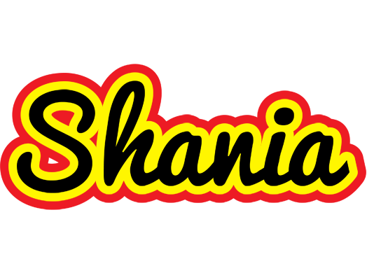 Shania flaming logo