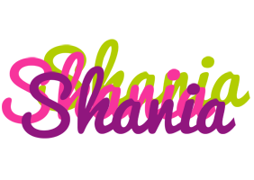 Shania flowers logo