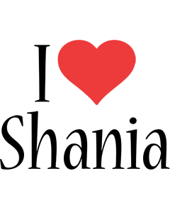 Shania i-love logo