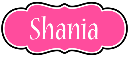 Shania invitation logo