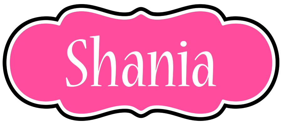 Shania invitation logo
