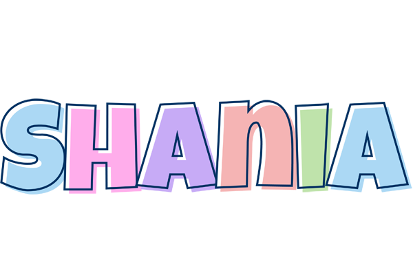 Shania pastel logo