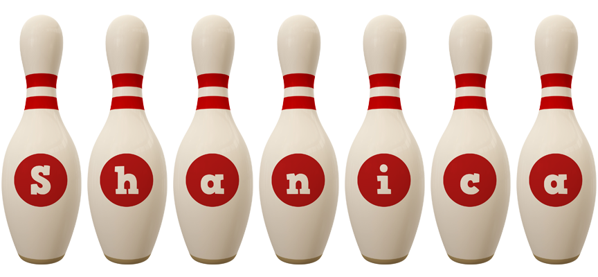 Shanica bowling-pin logo