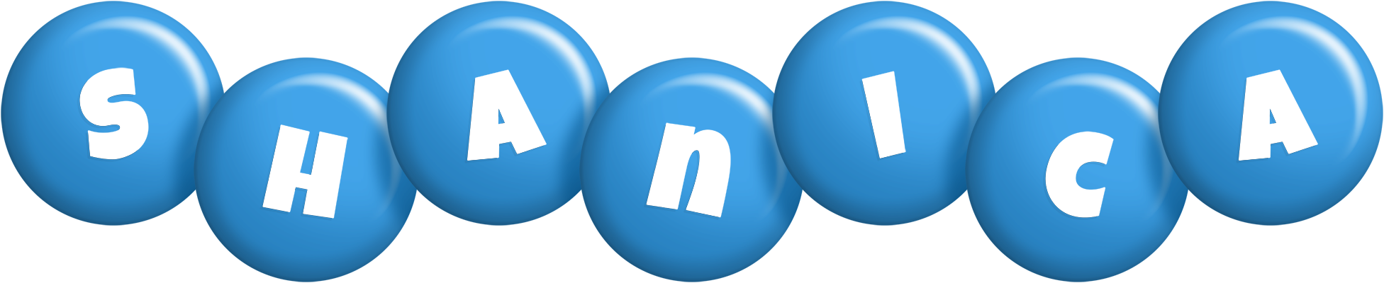 Shanica candy-blue logo