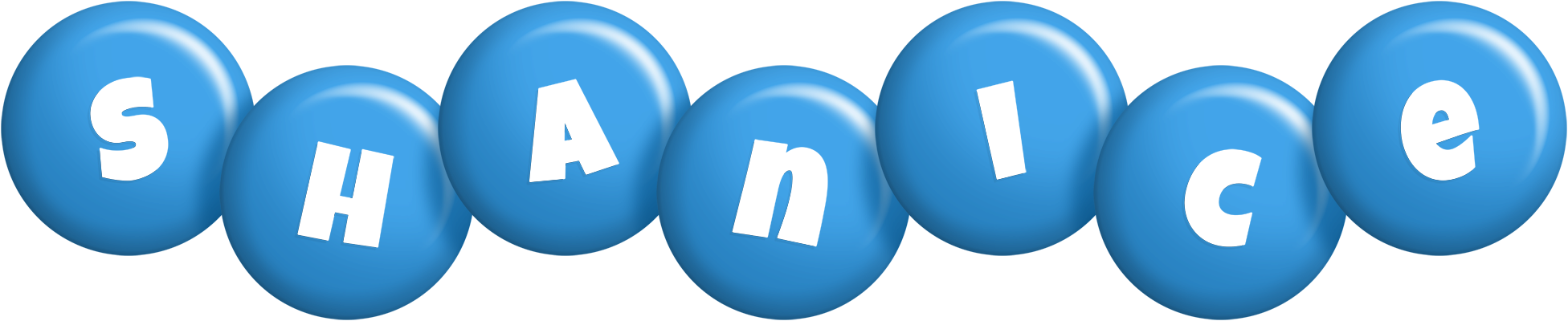 Shanice candy-blue logo