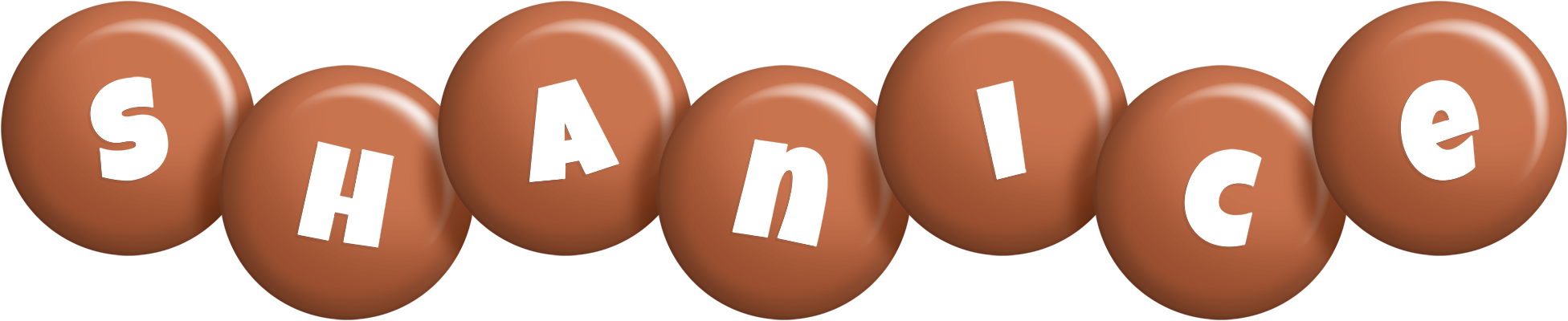 Shanice candy-brown logo