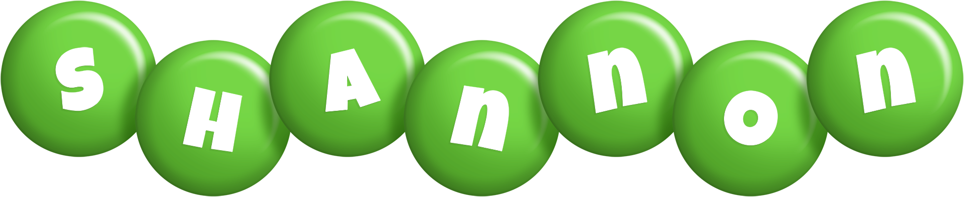 Shannon candy-green logo