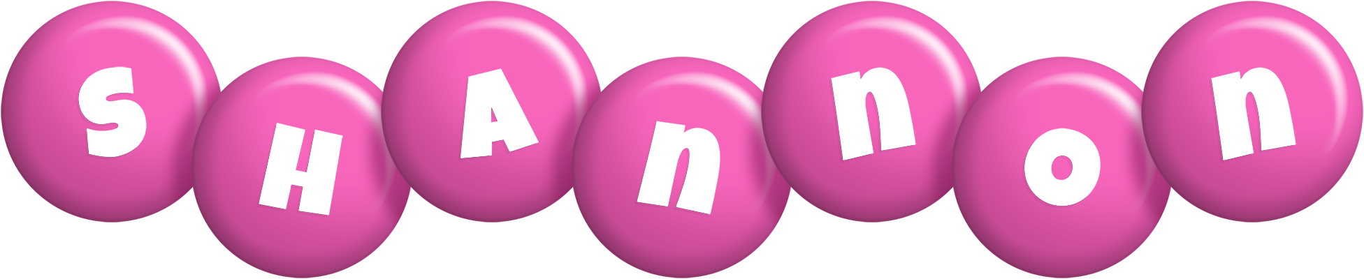 Shannon candy-pink logo