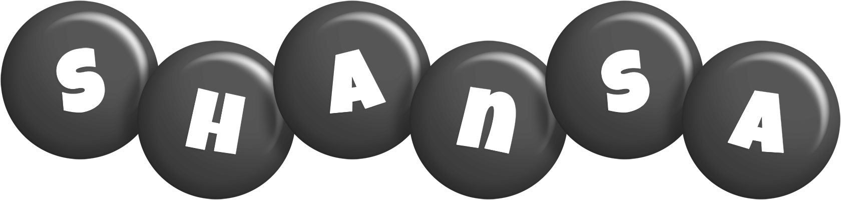 Shansa candy-black logo