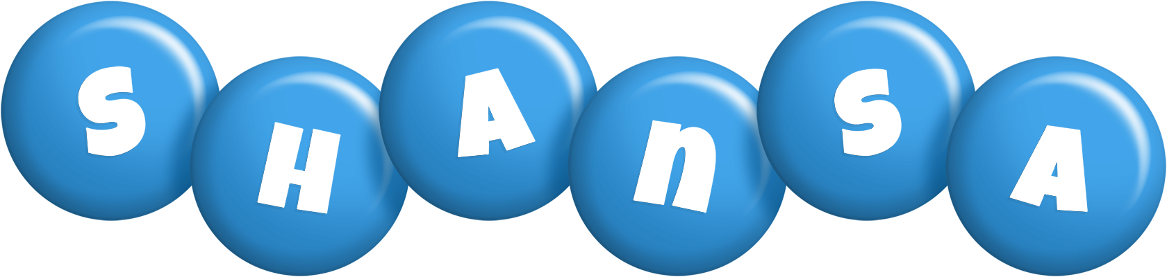 Shansa candy-blue logo