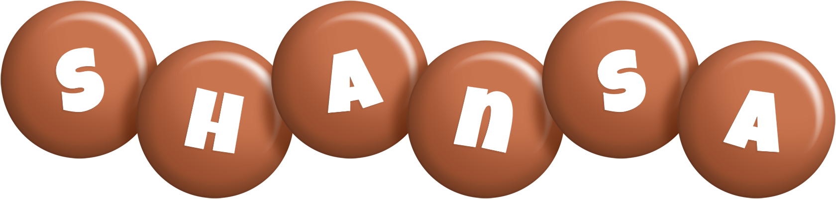 Shansa candy-brown logo