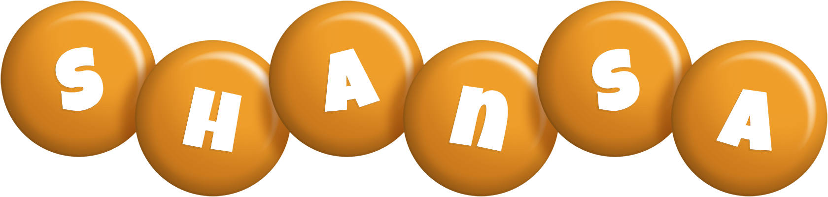 Shansa candy-orange logo